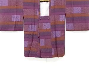 横段に花更紗模様道行コート